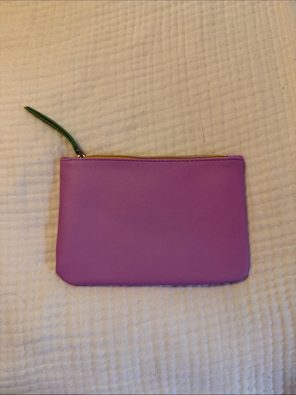 ipsy Lilac Cosmetic Pouch with Multicolor GLAM Letters